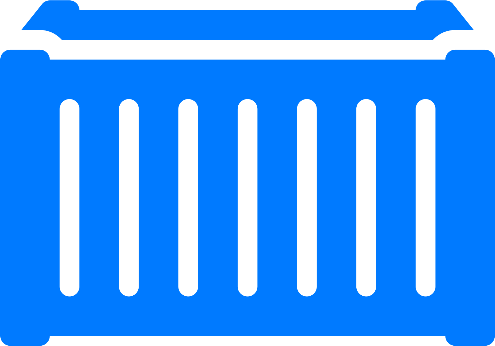 Blue Container Icon