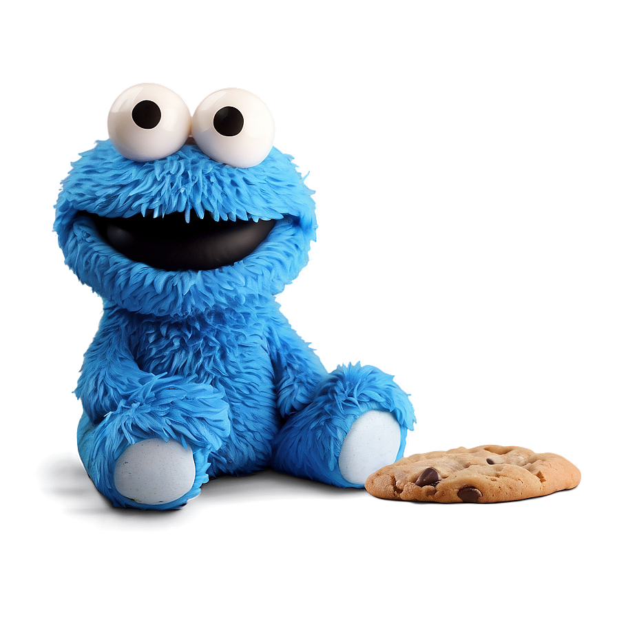 Blue Cookie Monster Character PNG 05212024 PNG with transparent background