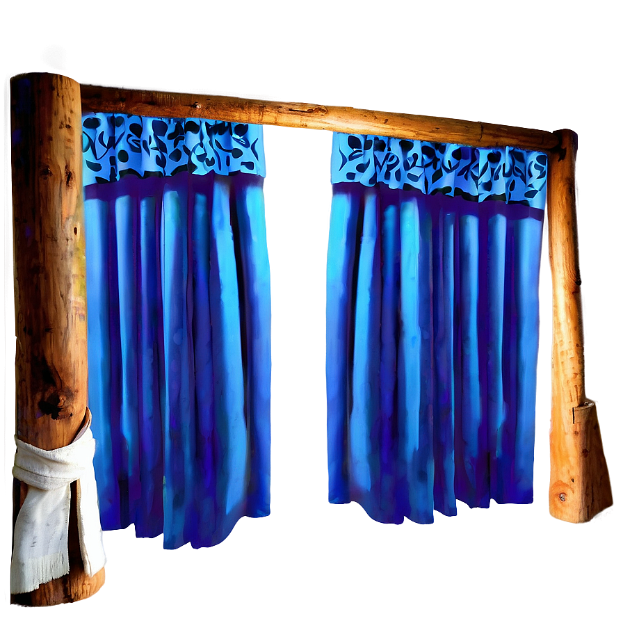 Blue Curtains Png 05252024