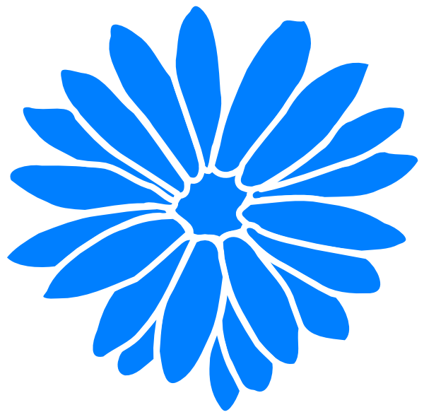 Blue Dahlia Graphic