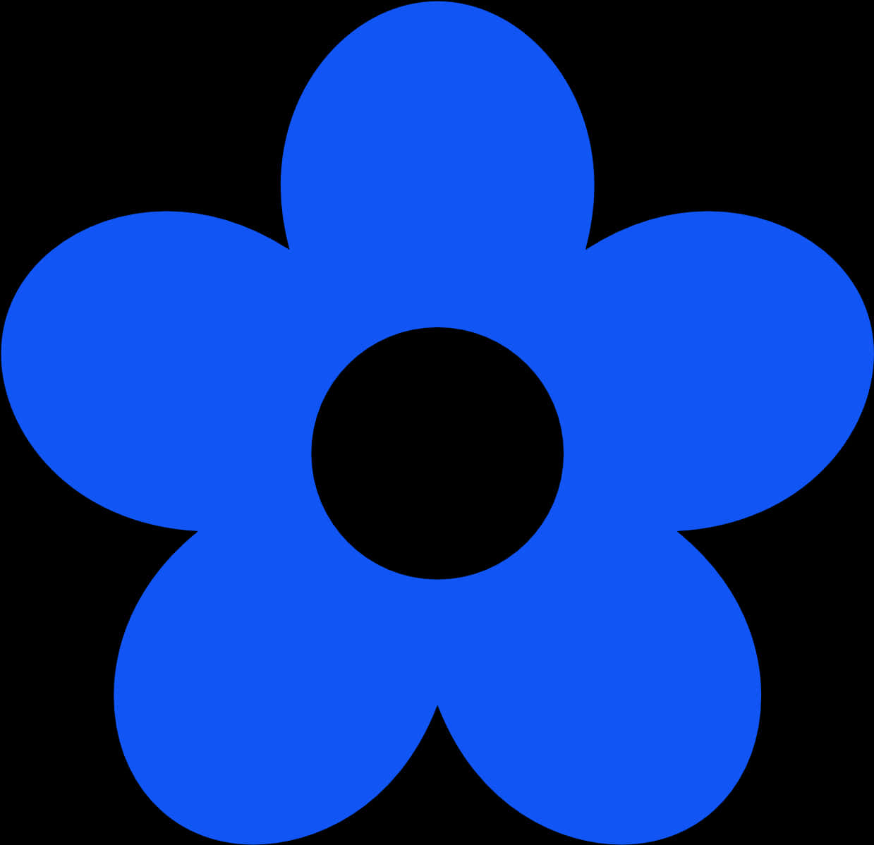 Blue Daisy Graphic Icon