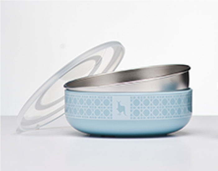 Cereal Bowl - Frosted Blueberry - Kangovou Stainless Steel Snack Bowl (frosted Blueberry) PNG with transparent background