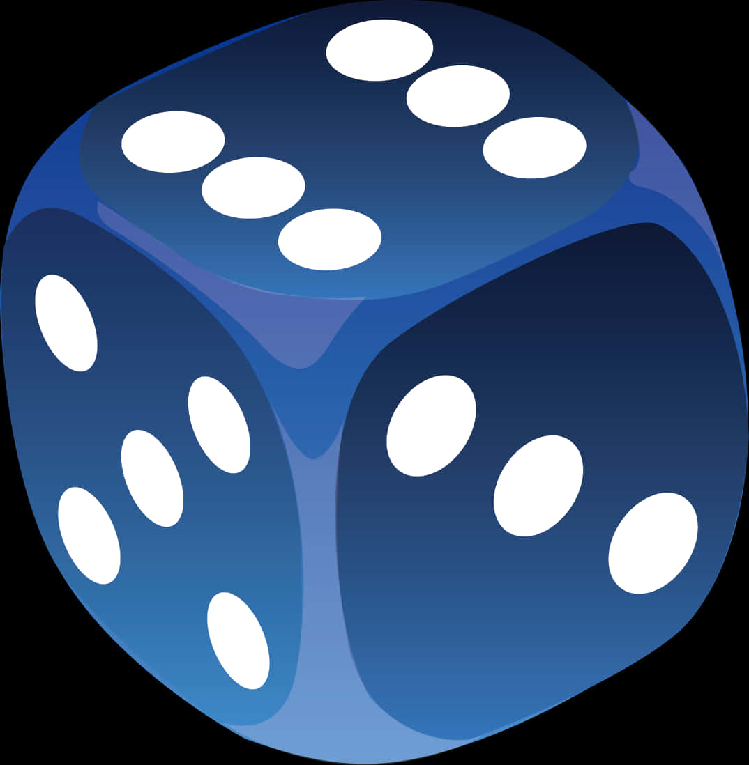 Blue Dice Vector Illustration