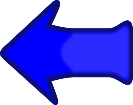 Blue Directional Arrow