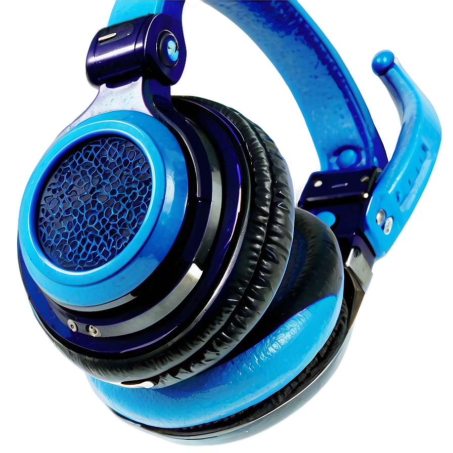 Blue DJ Headphones PNG 06212024 PNG image with a transparent background, free high-resolution download
