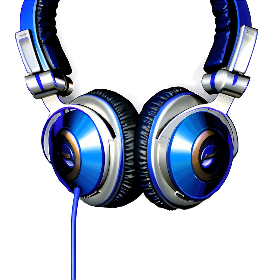 Blue DJ Headphones PNG rau PNG image with a transparent background, free high-resolution download