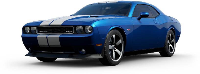 Blue Dodge Challenger S R T8