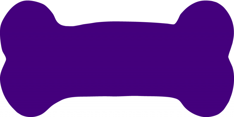Blue Dog Bone Graphic PNG with transparent background