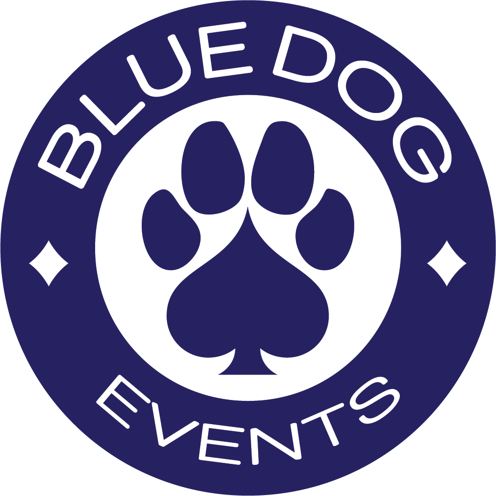 Blue Dog Events Logo PNG with transparent background