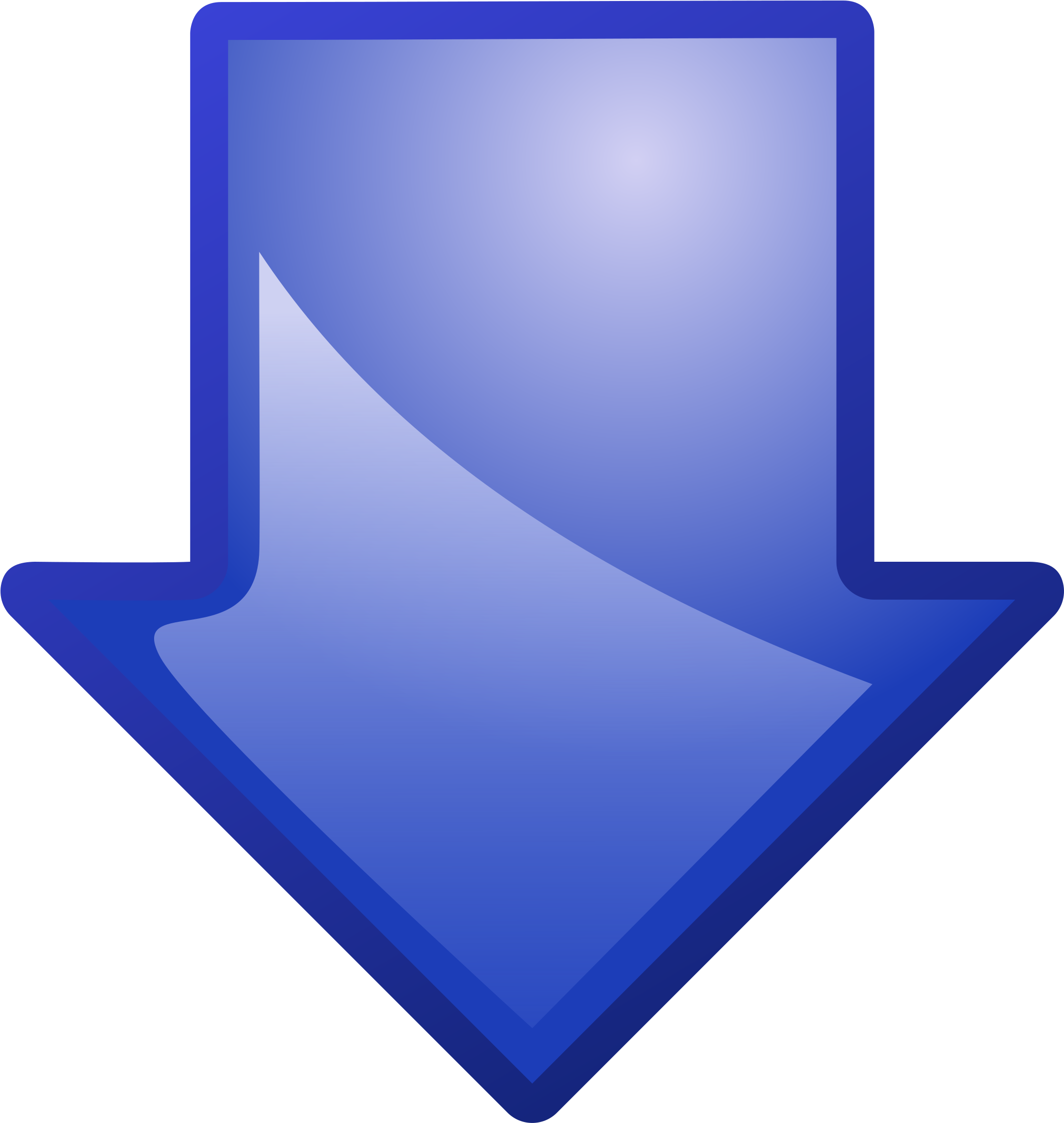 Arrow Blue Down Clip Arts - Blue Arrow Pointing Down, HD Png Download PNG with transparent background