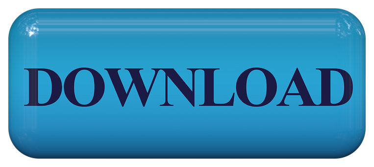 Blue Download Button PNG with transparent background