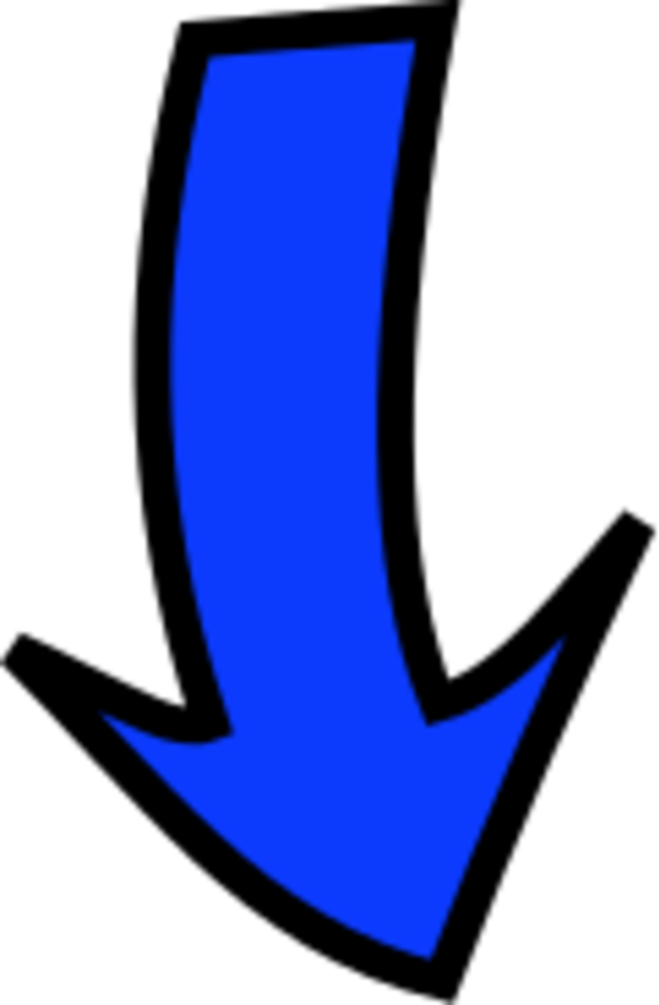 Arrow Pointing Down - Blue Arrow Pointing Down, HD Png Download PNG with transparent background