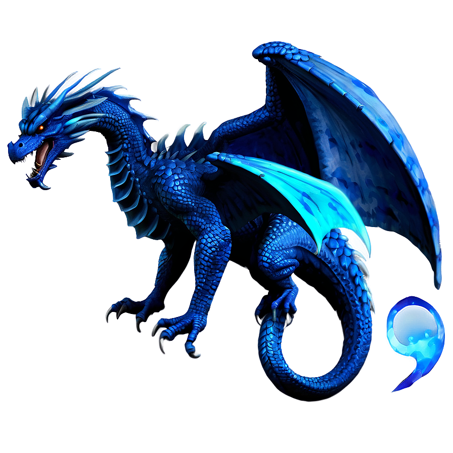 Blue Dragon And Phoenix Png Srp