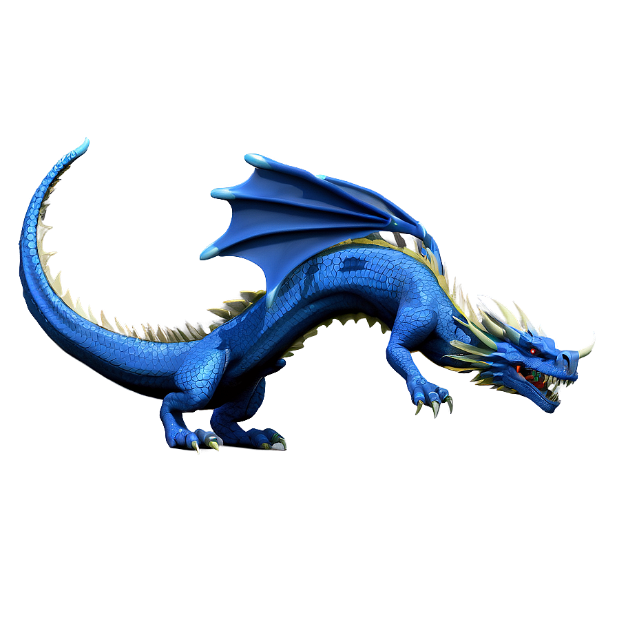 Blue Dragon In Fantasy Landscape Png 69