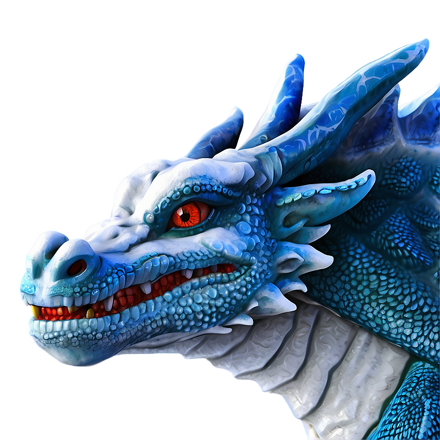 Blue Dragon In Snow Png 12