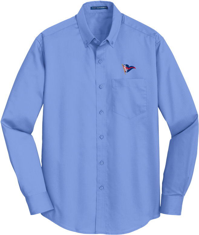 Blue Dress Shirtwith Logo