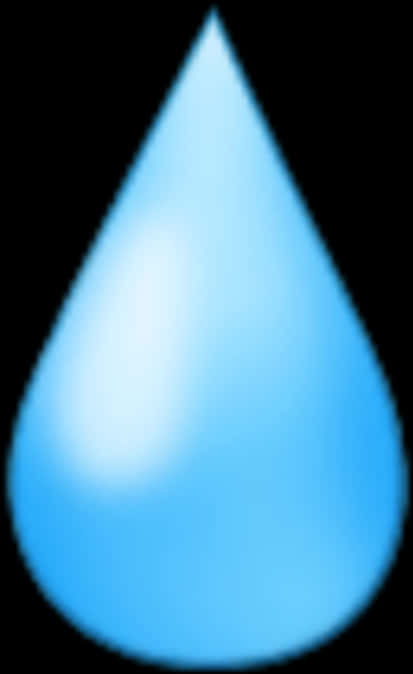 Blue Drop Emoji Graphic