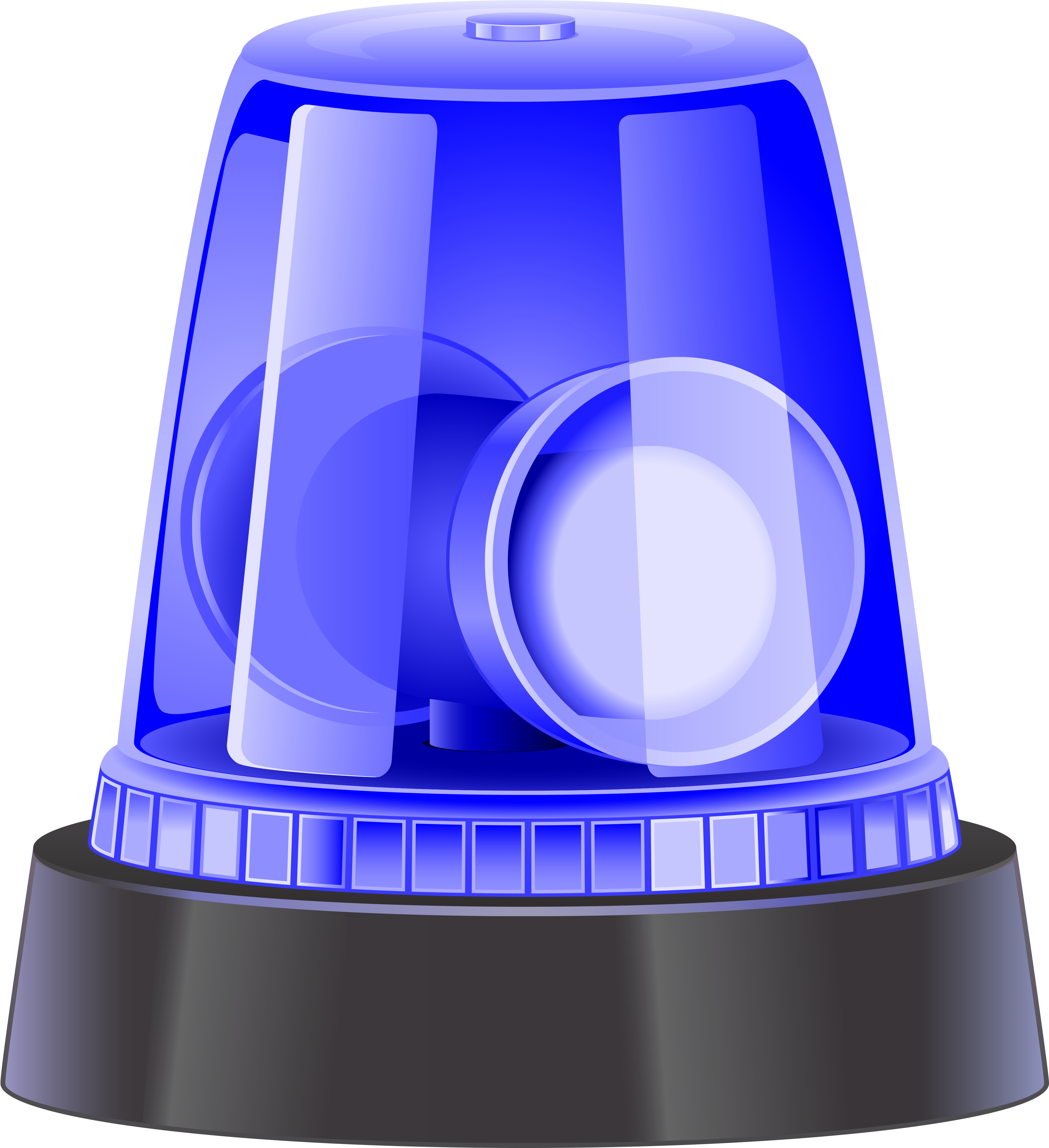 Blue Emergency Siren Illustration