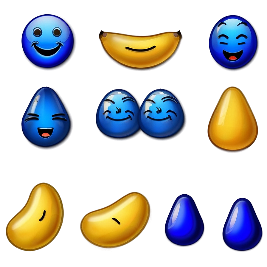 Blue Emojis B