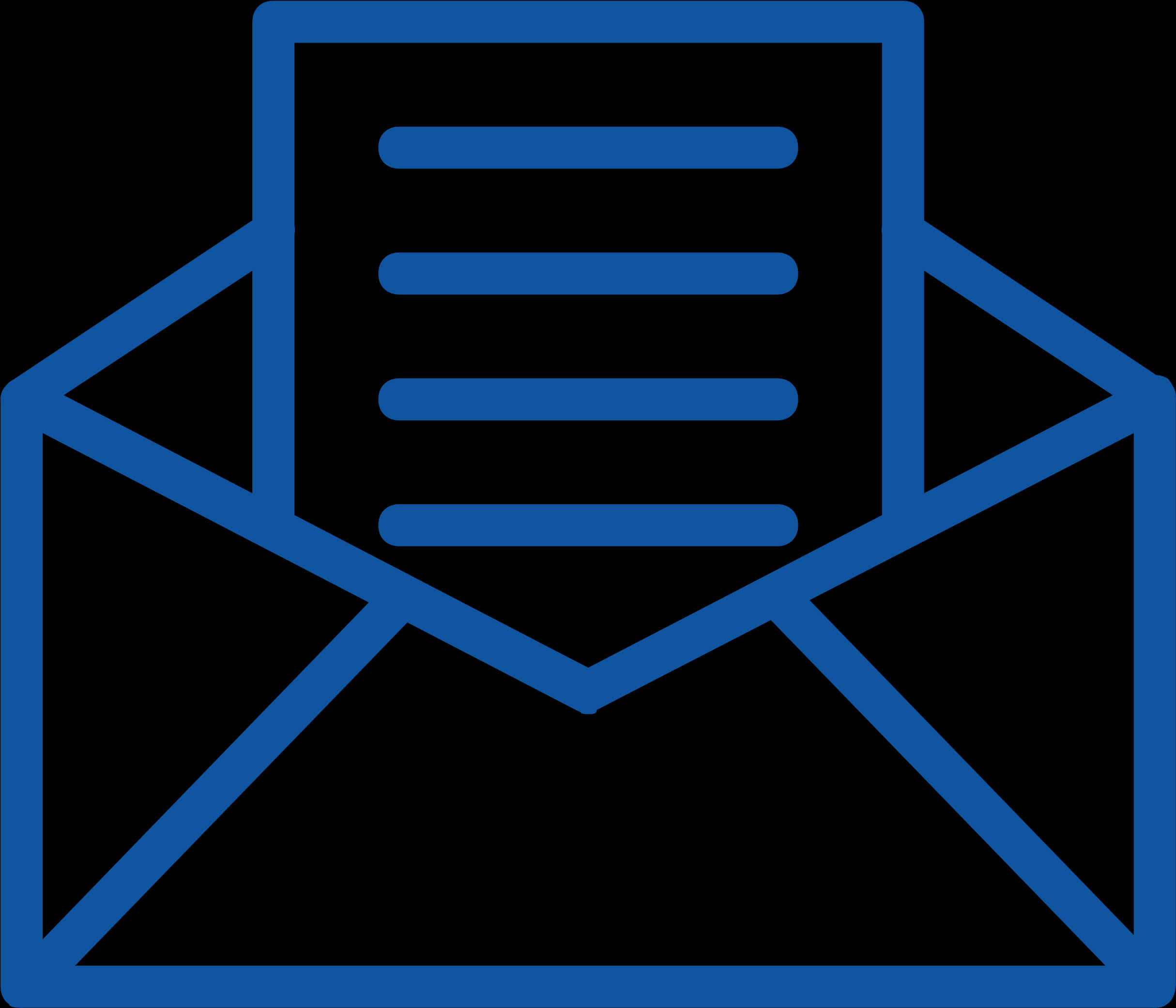 Blue Envelope Address Icon