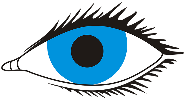 Blue_ Eye_ Graphic_ Vector PNG with transparent background