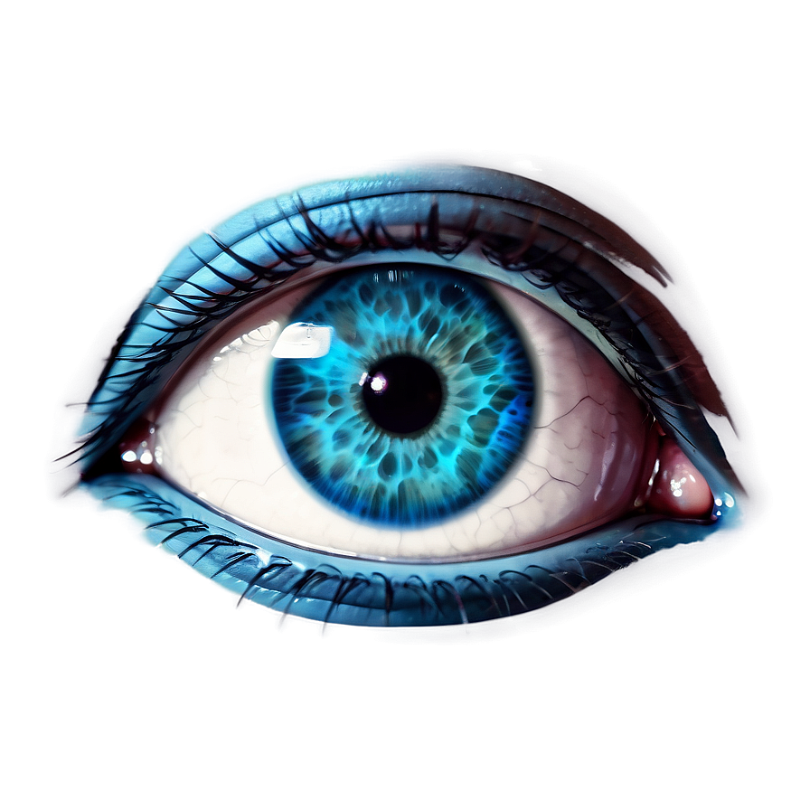 Blue Eyes Comic Style Png 54