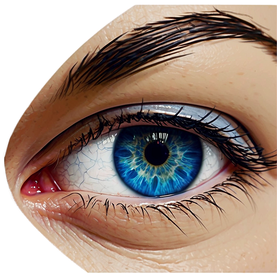 Blue Eyes Digital Art Png Wnj