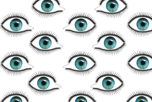 Blue Eyes Pattern Background PNG with transparent background