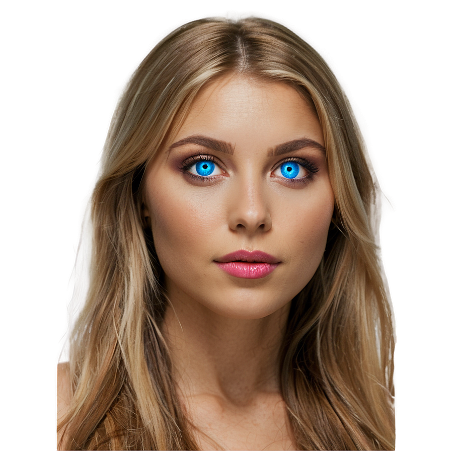 Blue Eyes Portrait Png 95