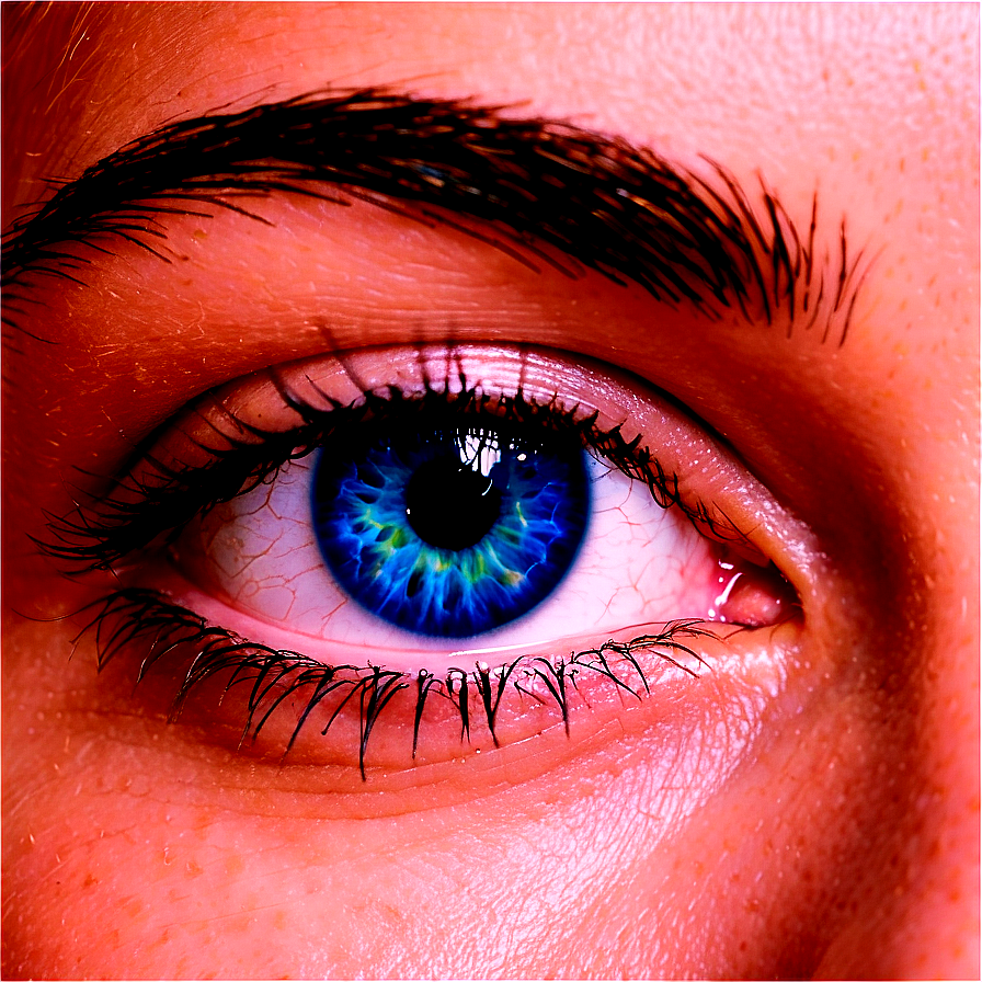 Blue Eyes With Eyebrows Png Dpo8