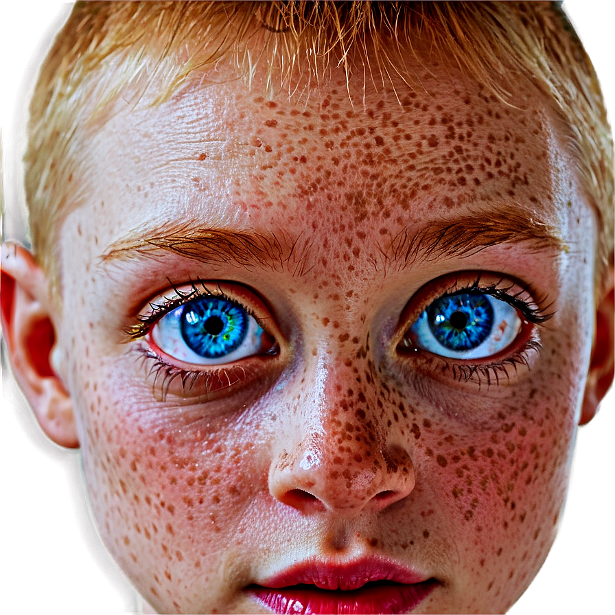 Blue Eyes With Freckles Png 06122024