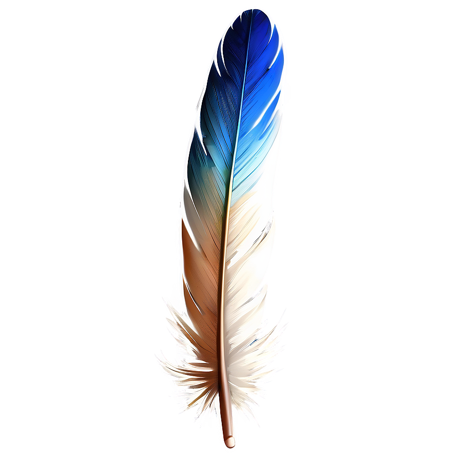 Blue Feather Quill Png 40