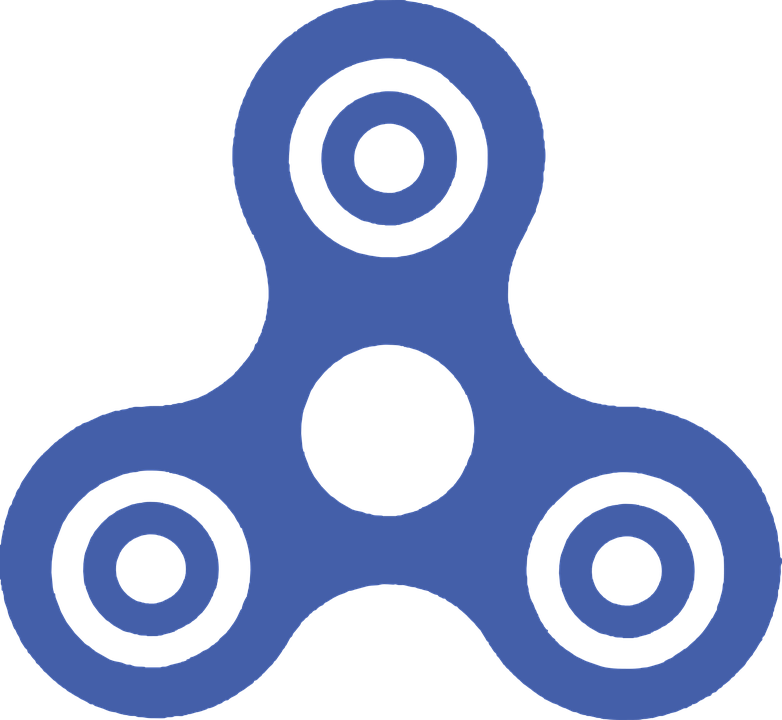 Blue Fidget Spinner Graphic