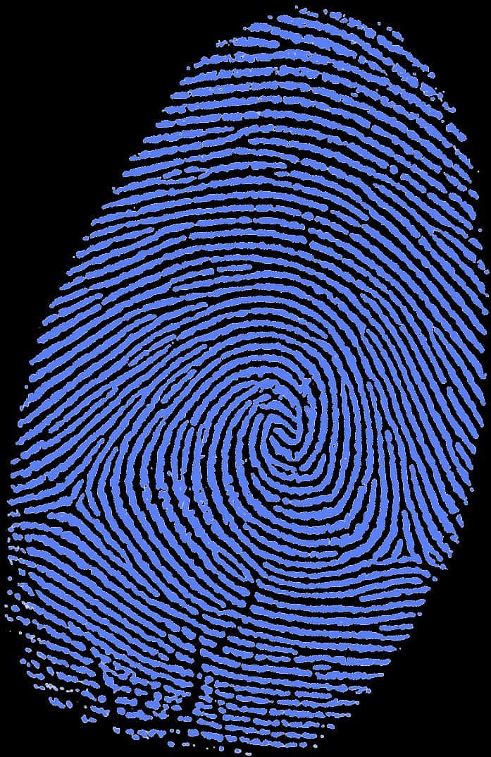 Blue Fingerprint Pattern PNG with transparent background