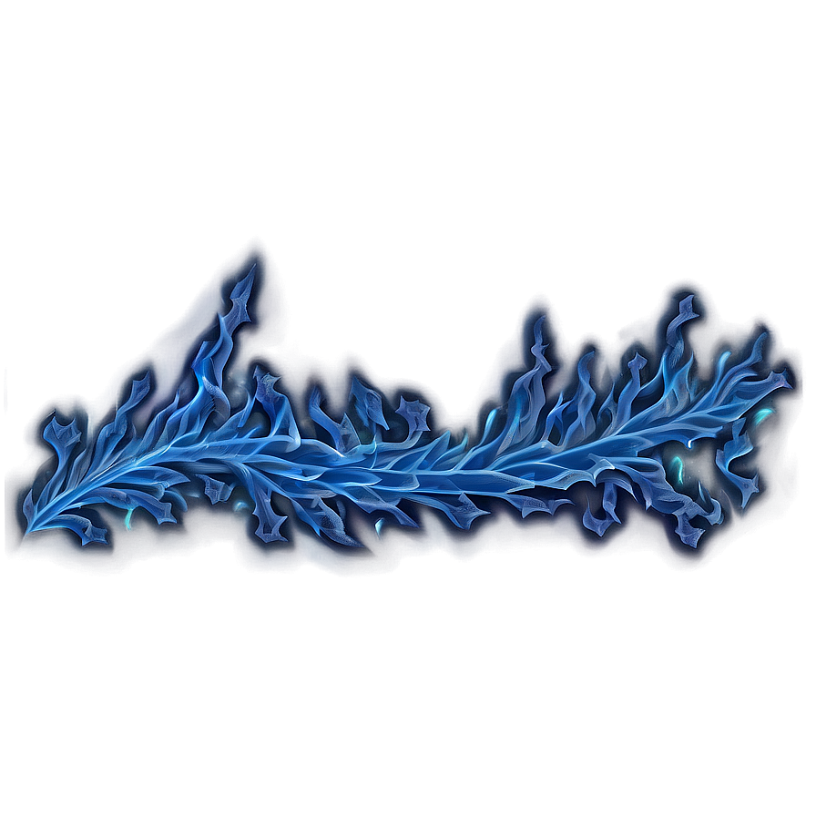 Blue Fire Border Png 06112024