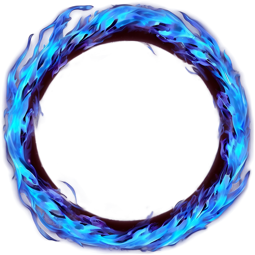 Blue Fire Circle Png Elk