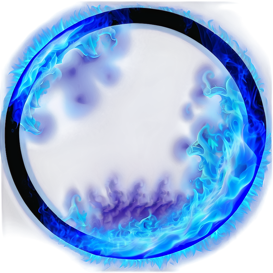 Blue Fire Circle Png Pmo43