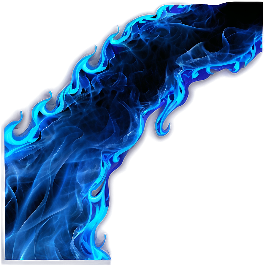 Blue Fire Flames Png Kvh54