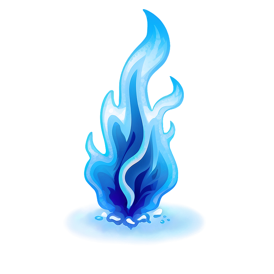 Blue Fire Ice Png Snf46