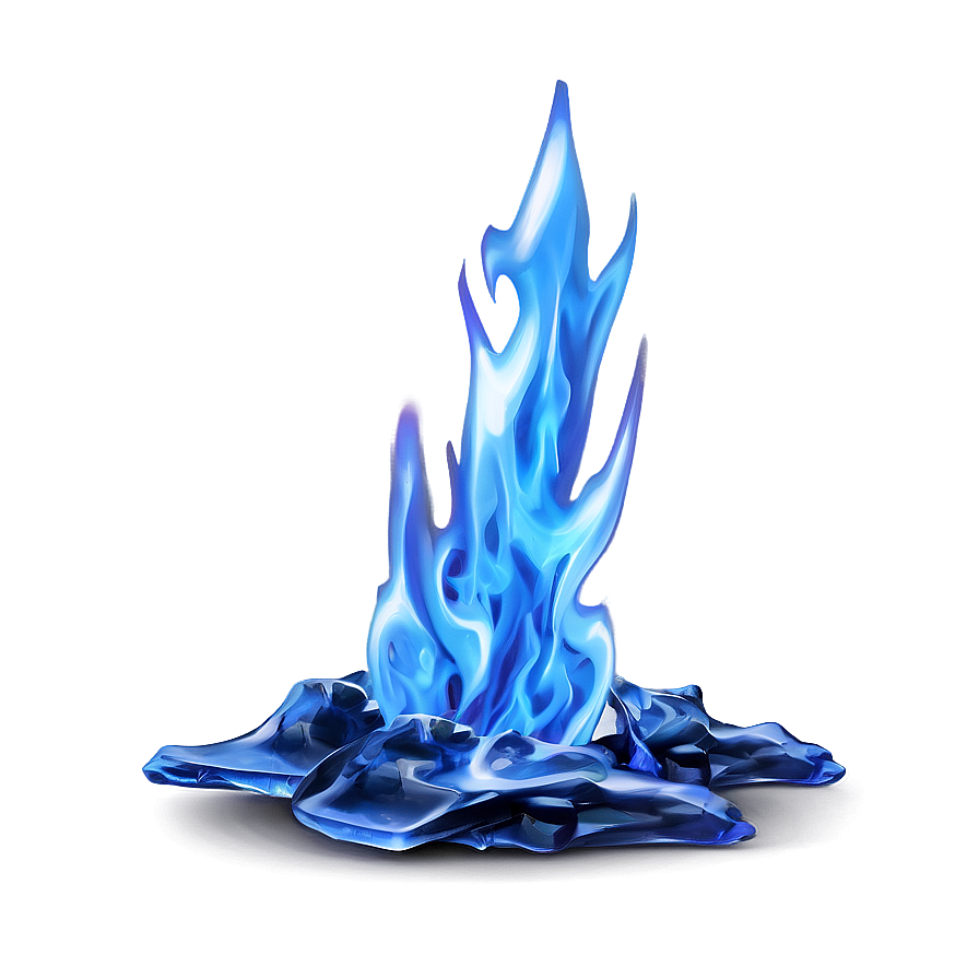 Blue Fire Ice Png Sqt24