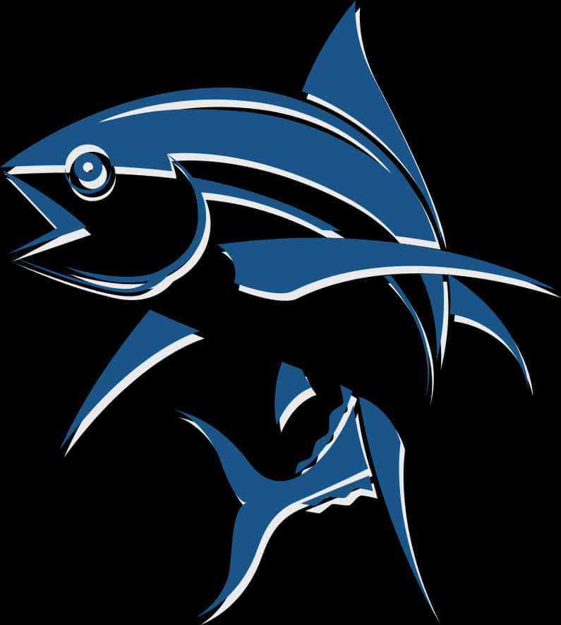 Blue Fish Logo Design