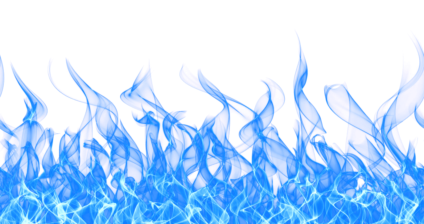 Blue Flame Dance PNG with transparent background