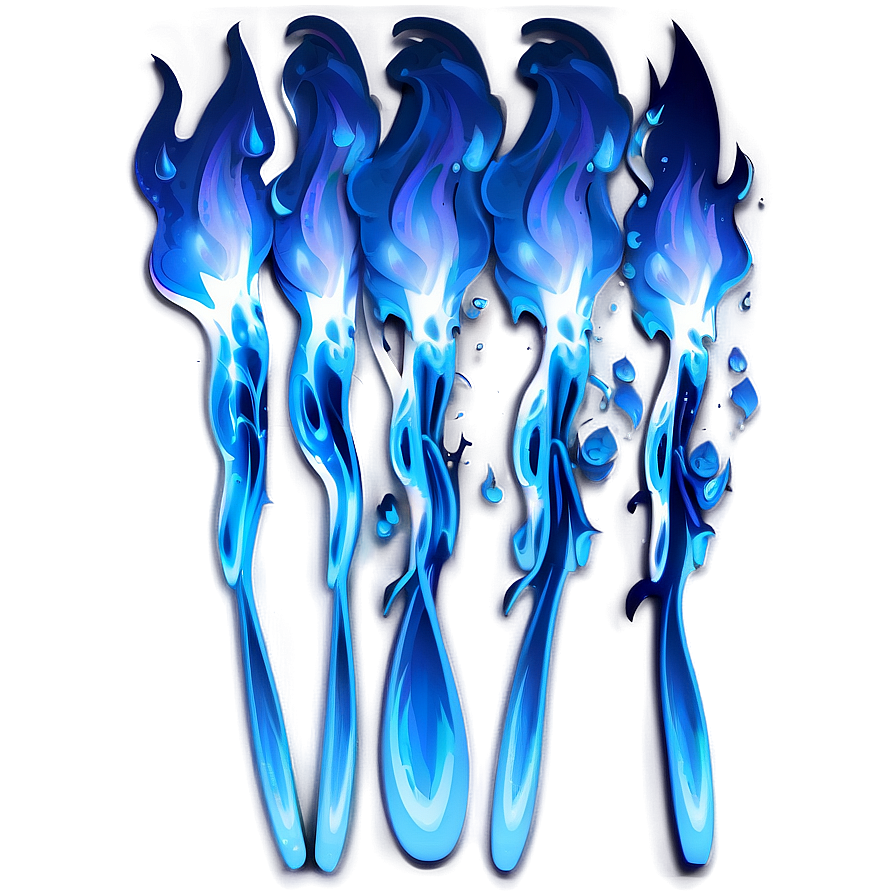 Blue Flame Design Png Ldv