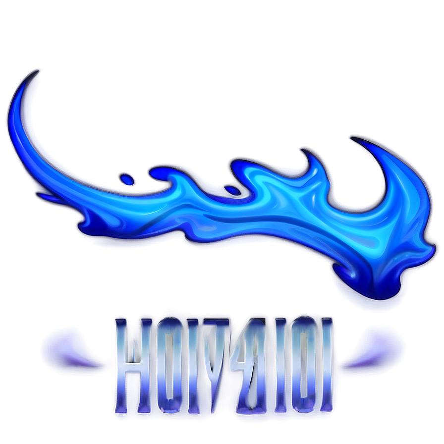Blue Flame Design PNG yth PNG with transparent background
