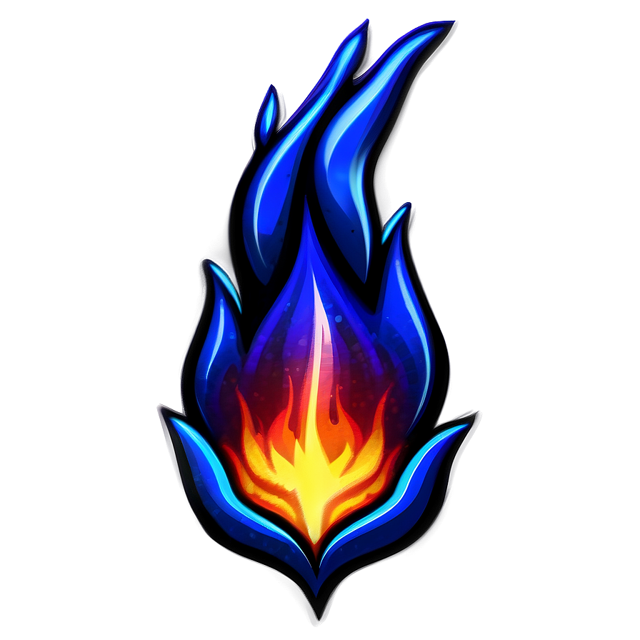 Blue Flame Emblem Png 06202024