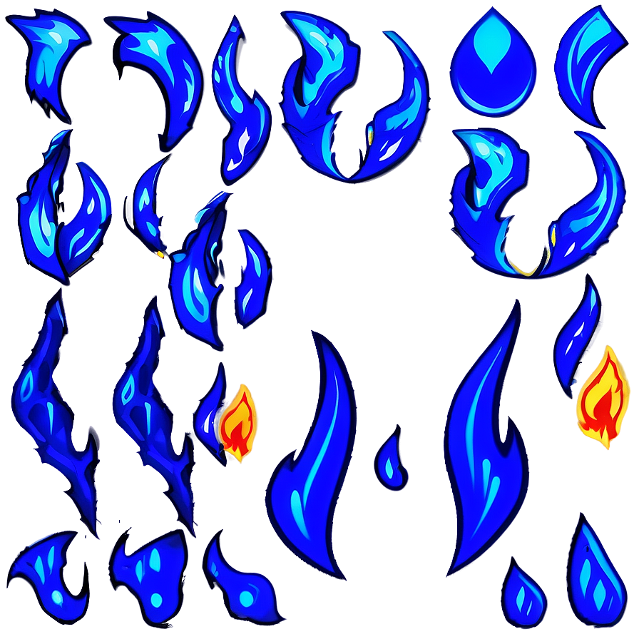 Blue Flame Emblem Png Hgg