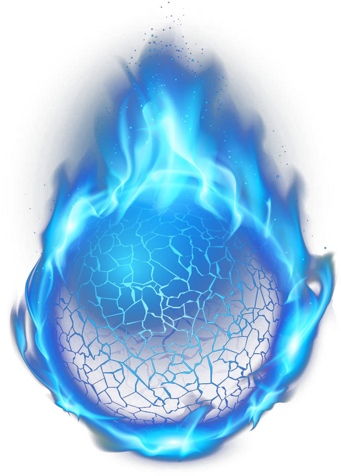 Bola De Fuego Azul Png Jpg Stock - Blue Flame Circle Png PNG with transparent background