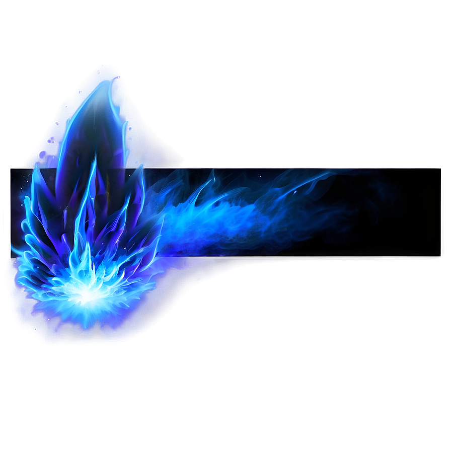 Blue Flame Explosion Png 06202024