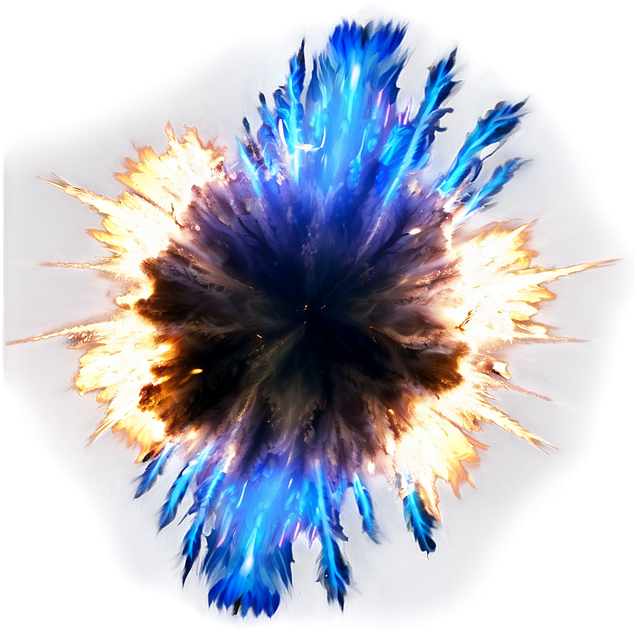 Blue Flame Explosion Png Avd88