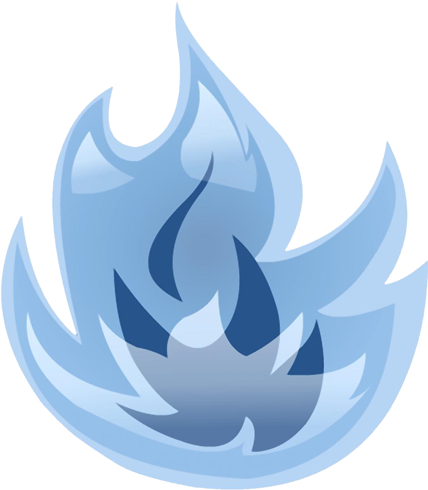 Blue Flame Graphic